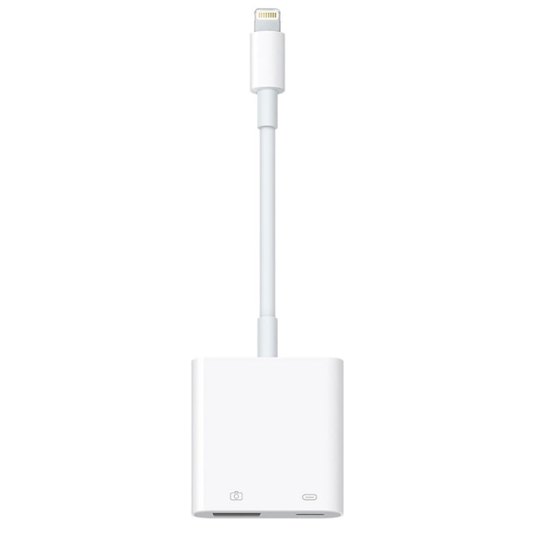 11cm 8 Pin Male to USB & 8 Pin Data Charging Cable Camera Reader Adapter, Support System above iOS 9.2 - Converter & Adapter by buy2fix | Online Shopping UK | buy2fix