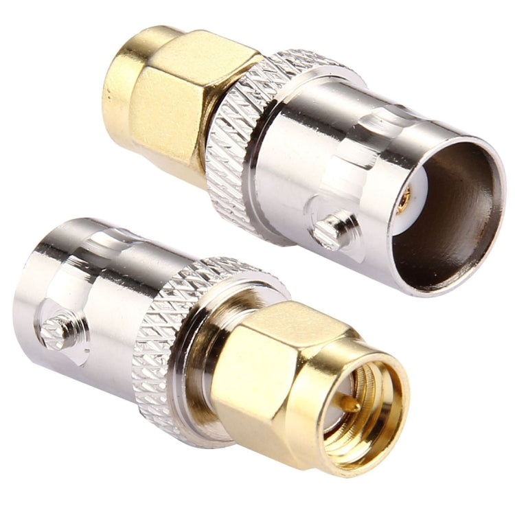 2 PCS BNC Female to SMA Male Connector - Security by buy2fix | Online Shopping UK | buy2fix