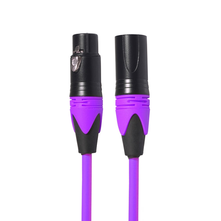 XRL Male to Female Microphone Mixer Audio Cable, Length: 1m (Purple) - Consumer Electronics by buy2fix | Online Shopping UK | buy2fix