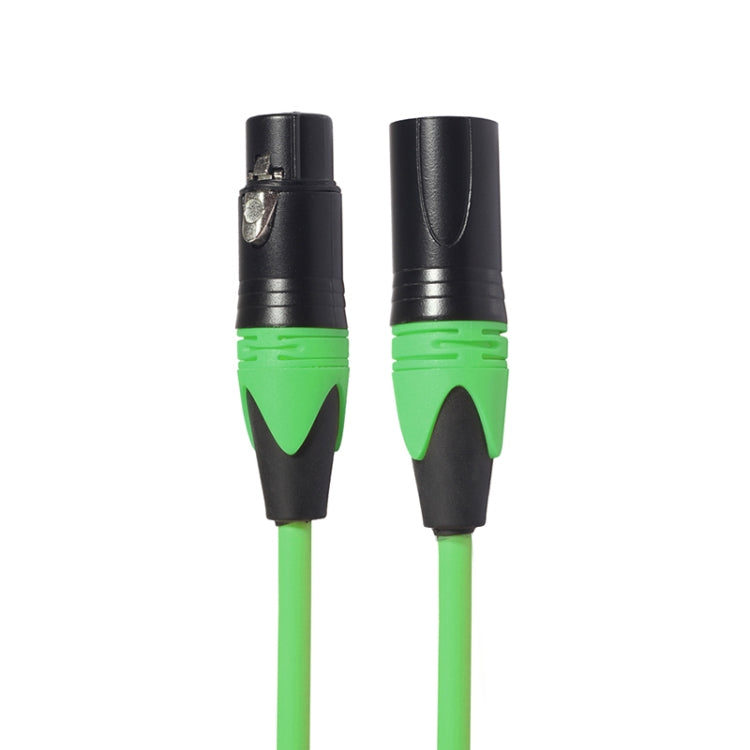 XRL Male to Female Microphone Mixer Audio Cable, Length: 1.8m (Green) - Consumer Electronics by buy2fix | Online Shopping UK | buy2fix