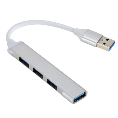 A809 USB 3.0 x 1 + USB 2.0 x 3 to USB 3.0 Multi-function Splitter HUB Adapter (Silver) - USB 3.0 HUB by buy2fix | Online Shopping UK | buy2fix