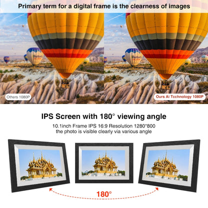 G100 10.1 inch LCD Screen WIFI Cloud Album Digital Photo Frame Electronic Photo Album with Touch Rotating Screen & Video Push (AU Plug) - Consumer Electronics by buy2fix | Online Shopping UK | buy2fix