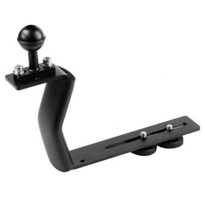 PULUZ Z Shape Aluminum Alloy Handle Bracket Extension Arm Holder for Diving Underwater Photography System - Camera Accessories by PULUZ | Online Shopping UK | buy2fix