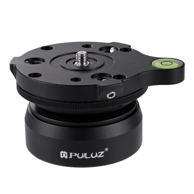 PULUZ 1/4 inch Thread Dome Professional Tripod Leveling Head Base with Bubble Level - Camera Accessories by PULUZ | Online Shopping UK | buy2fix