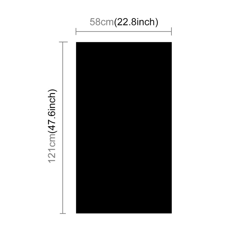 PULUZ Photography Background PVC Paper Kits for Studio Tent Box, Size: 121cm x 58cm(Black) - Camera Accessories by buy2fix | Online Shopping UK | buy2fix