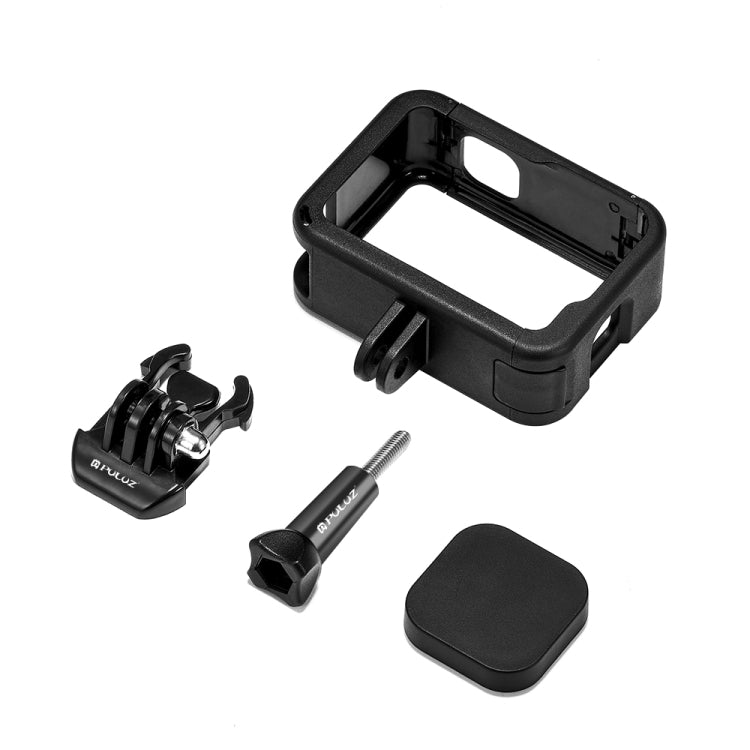 PULUZ Chargeable PA Frame Mount Cage with Cold Shoe Base Slot for Gopro Hero11 Black / HERO10 / 9 Black(Black) - DJI & GoPro Accessories by PULUZ | Online Shopping UK | buy2fix