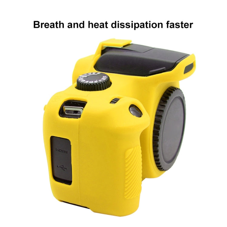 PULUZ Soft Silicone Protective Case for Canon EOS 3000D / 4000D(Yellow) - Protective Case by PULUZ | Online Shopping UK | buy2fix