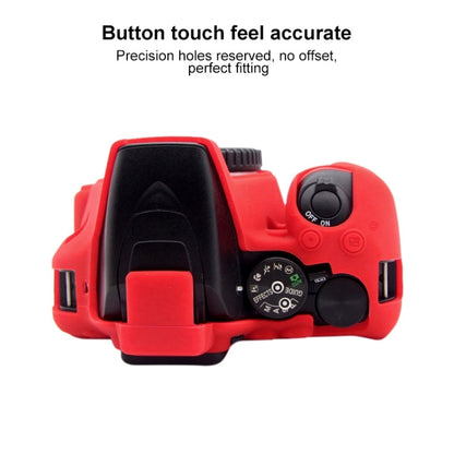PULUZ Soft Silicone Protective Case for Nikon D3500(Red) - Camera Accessories by PULUZ | Online Shopping UK | buy2fix