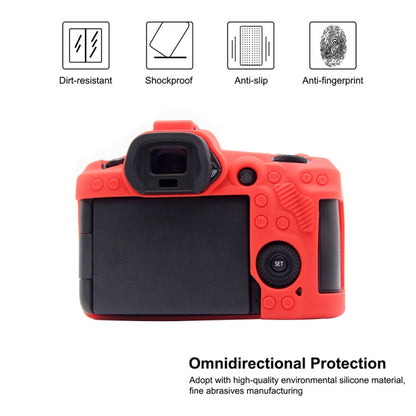 PULUZ Soft Silicone Protective Case for Canon EOS R5(Red) - Protective Case by PULUZ | Online Shopping UK | buy2fix