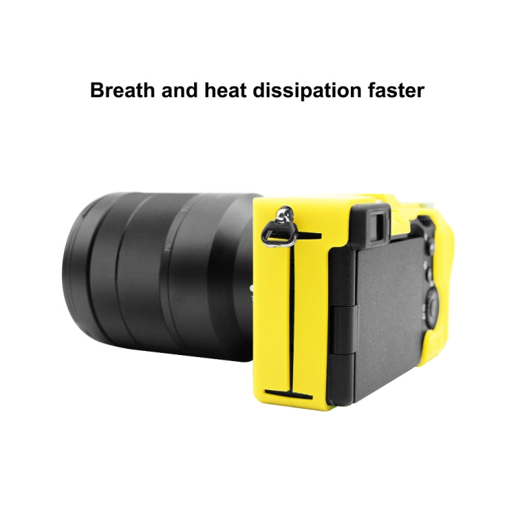 PULUZ Soft Silicone Protective Case for Sony A7C / ILCE-7C(Yellow) - Protective Case by PULUZ | Online Shopping UK | buy2fix