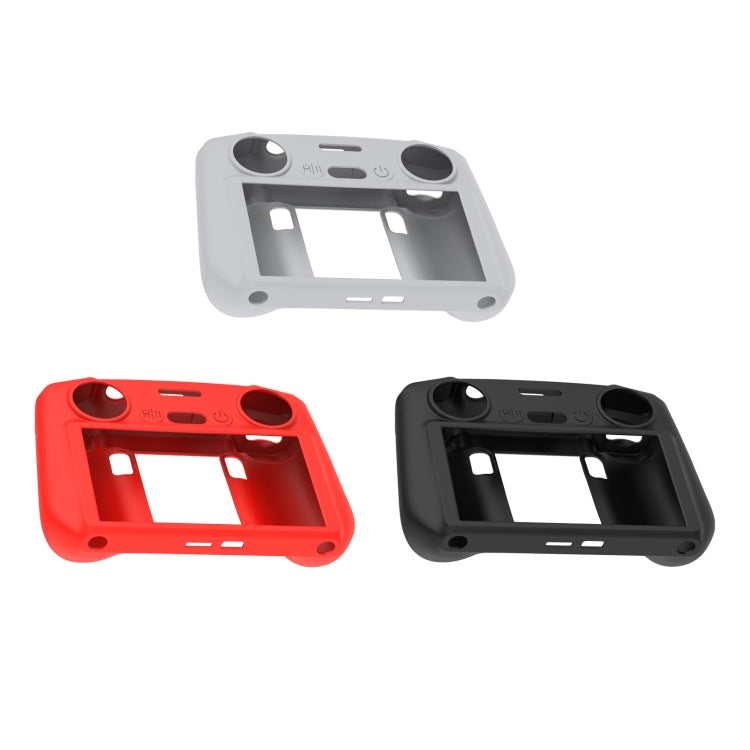 For DJI Mini 4 Pro / Air 3 Remote Control / DJI RC 2 with Screen PULUZ Silicone Protective Case (Red) - Others by PULUZ | Online Shopping UK | buy2fix