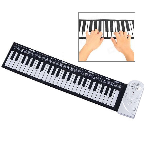 Portable Roll-up 49-Key Soft Keyboard Piano - Keyboard Instruments by buy2fix | Online Shopping UK | buy2fix