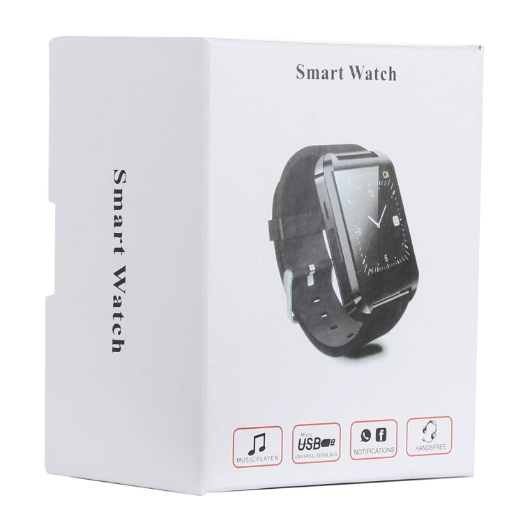 U80 Bluetooth Health Smart Watch 1.5 inch LCD Screen for Android Mobile Phone, Support Phone Call / Music / Pedometer / Sleep Monitor / Anti-lost(White) - Smart Wear by buy2fix | Online Shopping UK | buy2fix