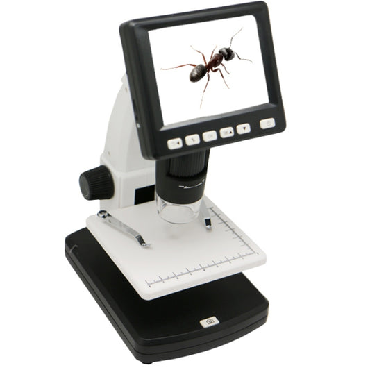 500X 5 Mega Pixels 3.5 inch LCD Standalone Digital Microscope with 8 LEDs, Support TF Card up to 32G (DMS-038M)(White) - Consumer Electronics by buy2fix | Online Shopping UK | buy2fix