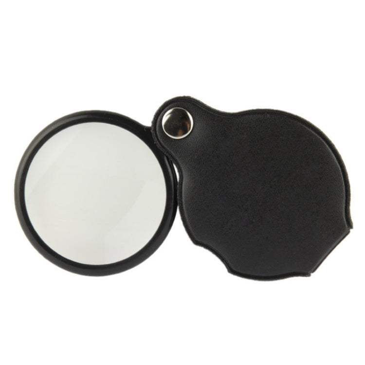 10 PCS 5X 50mm Magnifier Pocket Folding Magnifying Glass Loupe Pocket Spiegel(Black) - Consumer Electronics by buy2fix | Online Shopping UK | buy2fix