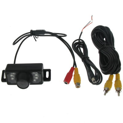 7 LED IR Infrared Waterproof Night Vision Wired Short Lens DVD Rear View, With Scaleplate , Support Installed in Car DVD Navigator or Car Monitor , Wide Viewing Angle: 140 degree (YX002)(Black) - In Car by buy2fix | Online Shopping UK | buy2fix