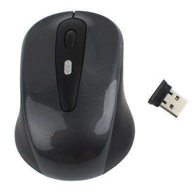 2.4GHz Wireless Optical Mouse with USB Receiver, Plug and Play, Working Distance up to 10 Meters (Grey) - Computer & Networking by buy2fix | Online Shopping UK | buy2fix