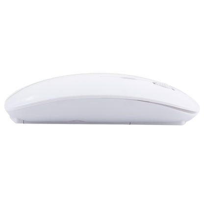 2.4GHz Wireless Ultra-thin Laser Optical Mouse with USB Mini Receiver, Plug and Play(White) - Wireless Mice by buy2fix | Online Shopping UK | buy2fix