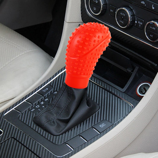 Universal Elasticity Nonslip Soft Silicone Car Gear Shift Knob Cover(Red) - Shift Knob by buy2fix | Online Shopping UK | buy2fix