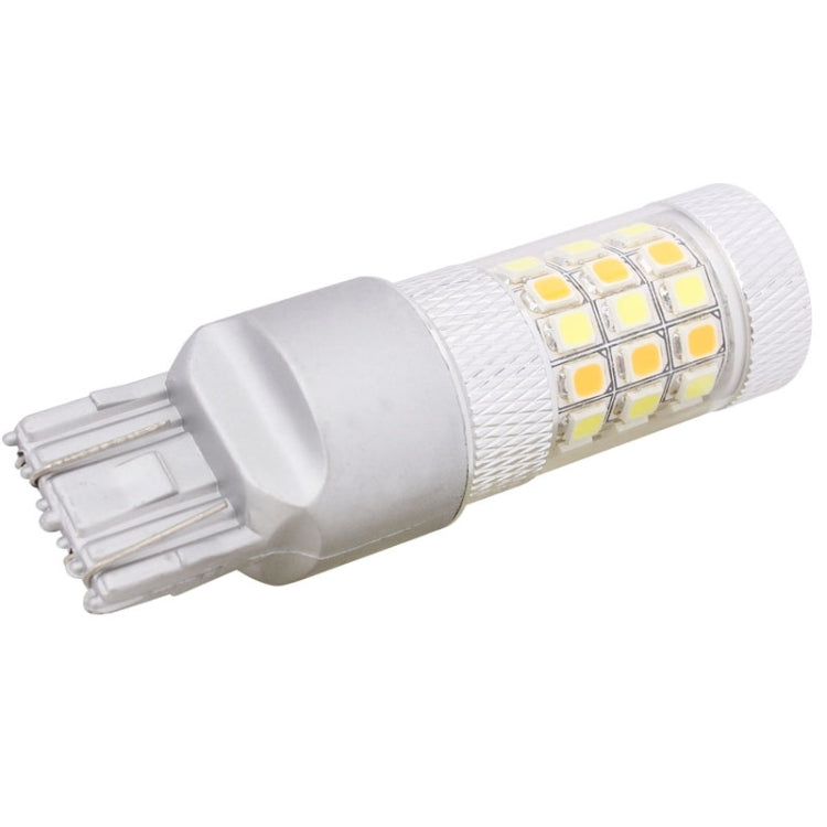 T20/7443 8W 420LM White + Yellow Light 42 LED 2835 SMD Car Brake Light Steering Light Bulb, DC 12V - In Car by buy2fix | Online Shopping UK | buy2fix