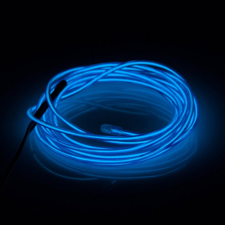 EL Cold Blue Light Waterproof Round Flexible Car Strip Light with Driver for Car Decoration, Length: 2m(Blue) - Atmosphere lights by buy2fix | Online Shopping UK | buy2fix