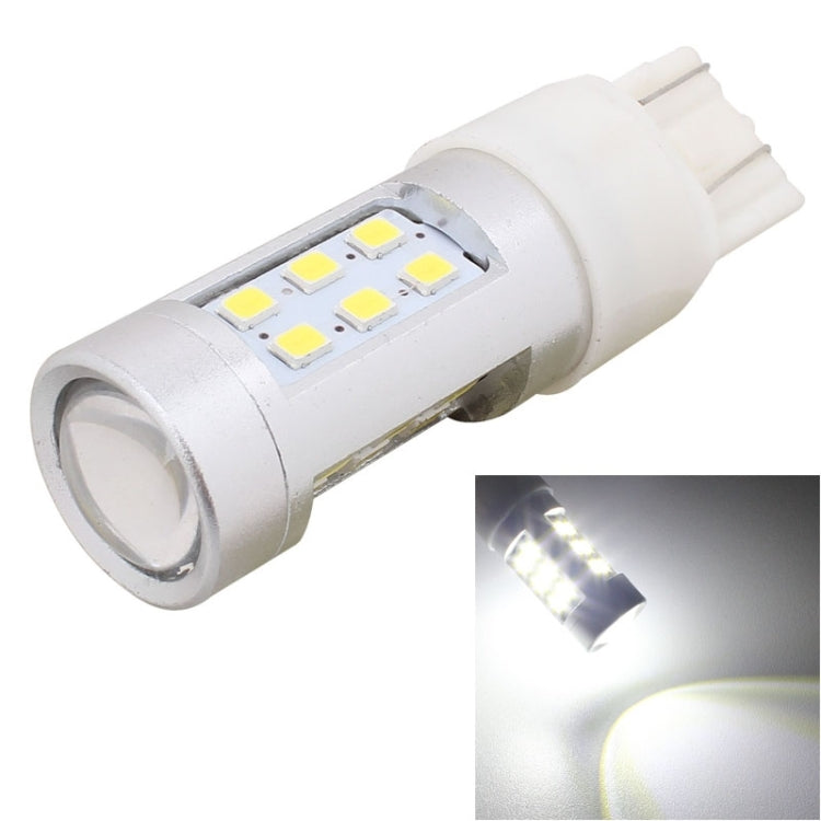 2 PCS T20 4.2W 630LM White Light Dual Wires 21 LED 2835 SMD Car Brake Light Daytime Running Light Bulb,  DC 12V - In Car by buy2fix | Online Shopping UK | buy2fix