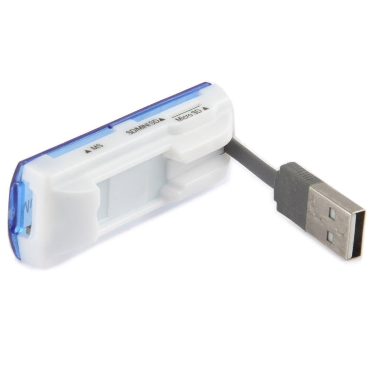 20 PCS USB 2.0 Multi Card Reader, Support SD / MMC, MS, TF, M2 Card, Random Color Delivery -  by buy2fix | Online Shopping UK | buy2fix