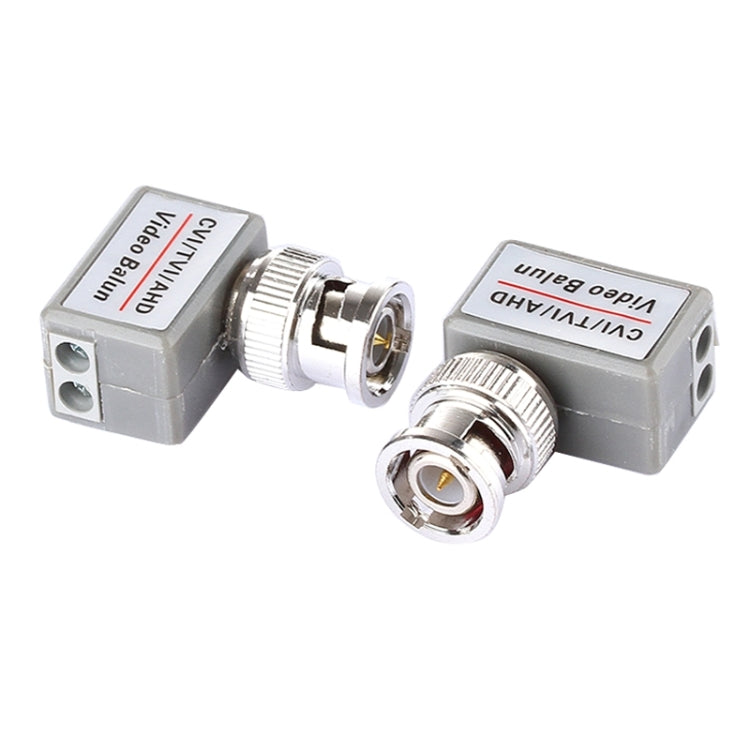 2 PCS 202C-HD CVI/TVI/AHD 1CH Passive Video Balun Coaxial Adapter - Security by buy2fix | Online Shopping UK | buy2fix