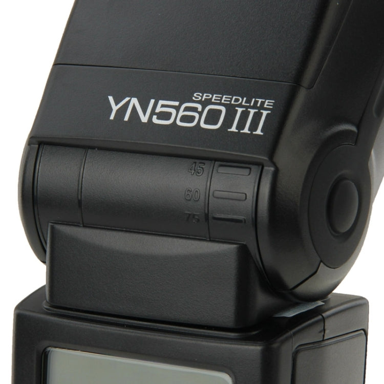 YN-560 III Ultra-long-range Wireless Flash Speedlite with Metal Hot Shoe for Canon / Nikon / Pentax / Olympus DSLR Camera(Black) - Shoe Mount Flashes by YONGNUO | Online Shopping UK | buy2fix