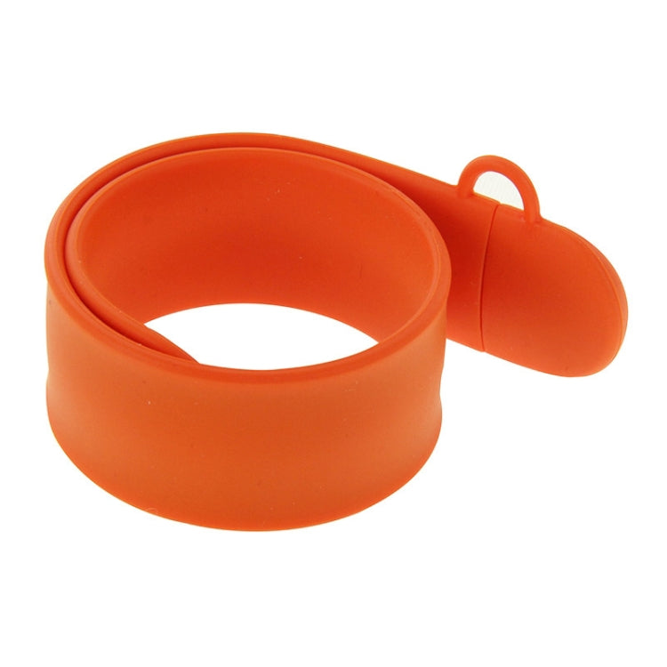 Silicone Bracelet USB Flash Disk with 8GB Memory(Orange) - USB Flash Drives by buy2fix | Online Shopping UK | buy2fix