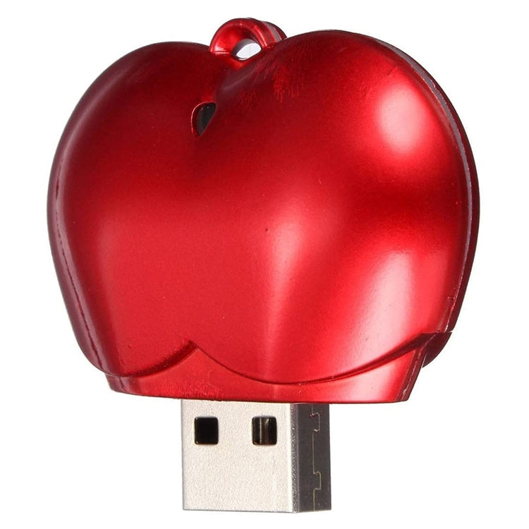 8GB Heart style USB Flash Disk(Red) - USB Flash Drives by buy2fix | Online Shopping UK | buy2fix