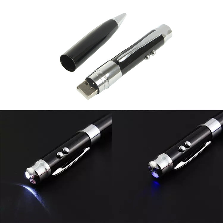 3 in 1 Laser Pen Style USB Flash Disk, Silver (2GB) - Computer & Networking by buy2fix | Online Shopping UK | buy2fix