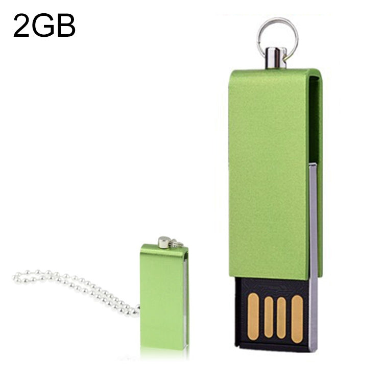 Mini Rotatable USB Flash Disk (2GB), Green - USB Flash Drives by buy2fix | Online Shopping UK | buy2fix