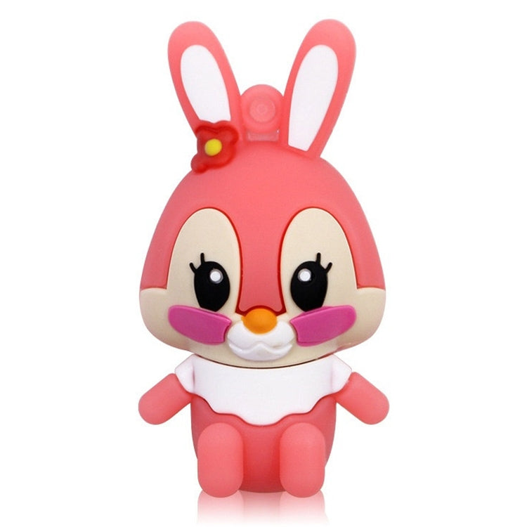 Cartoon Bunny Style Silicone USB 2.0 Flash disk, Special for All Kinds of Festival Day Gifts,Pink (16GB) - USB Flash Drives by buy2fix | Online Shopping UK | buy2fix