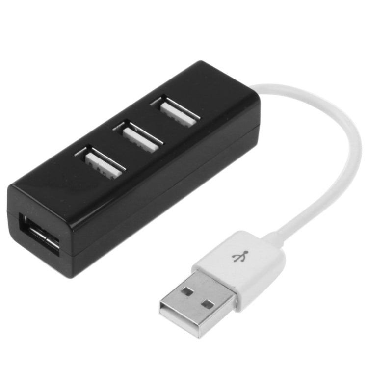 4 Ports USB 2.0 HUB for Apple Computer(Black) - USB 2.0 HUB by buy2fix | Online Shopping UK | buy2fix