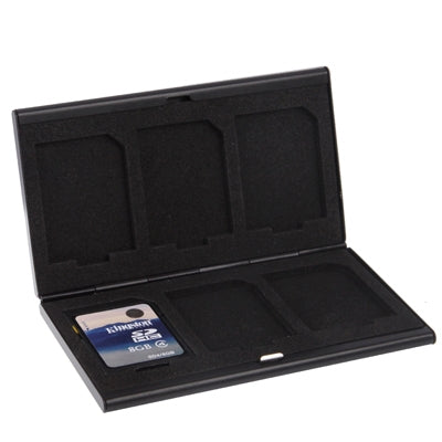 6 in 1 Memory Card Protective Case Storage Box , Size: 92 x 60 x 9mm(Black) - Card Case by buy2fix | Online Shopping UK | buy2fix