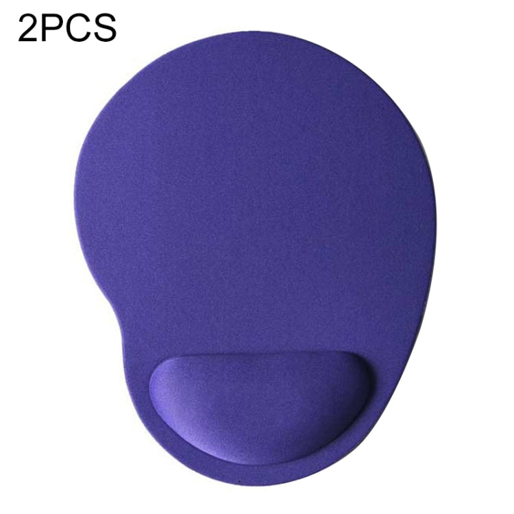 2 PCS Cloth Gel Wrist Rest Mouse Pad(Purple) - Mouse Pads by buy2fix | Online Shopping UK | buy2fix