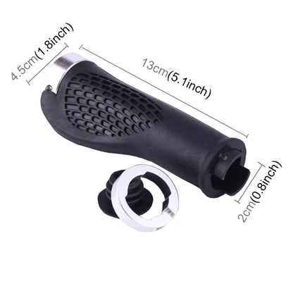 OQSPORT 2 PCS Bike Hand Grips Covers Bilateral Lock MTB Bicycle Anti-slip Handlebar Grips(Silver) - Outdoor & Sports by buy2fix | Online Shopping UK | buy2fix