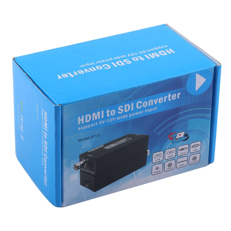 AY31 Mini 3G HDMI to SDI Converter(Black) - Video Converter by buy2fix | Online Shopping UK | buy2fix