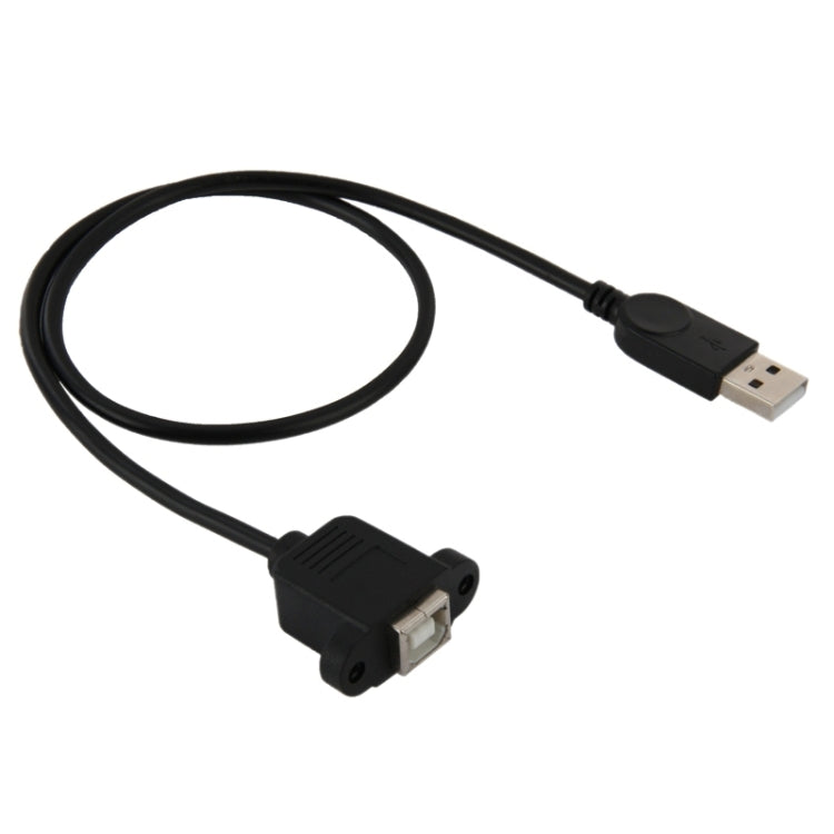 USB 2.0 Male to USB 2.0 Type-B Female Printer / Scanner Adapter Cable for HP, Dell, Epson, Length: 50cm(Black) - USB Cable by buy2fix | Online Shopping UK | buy2fix