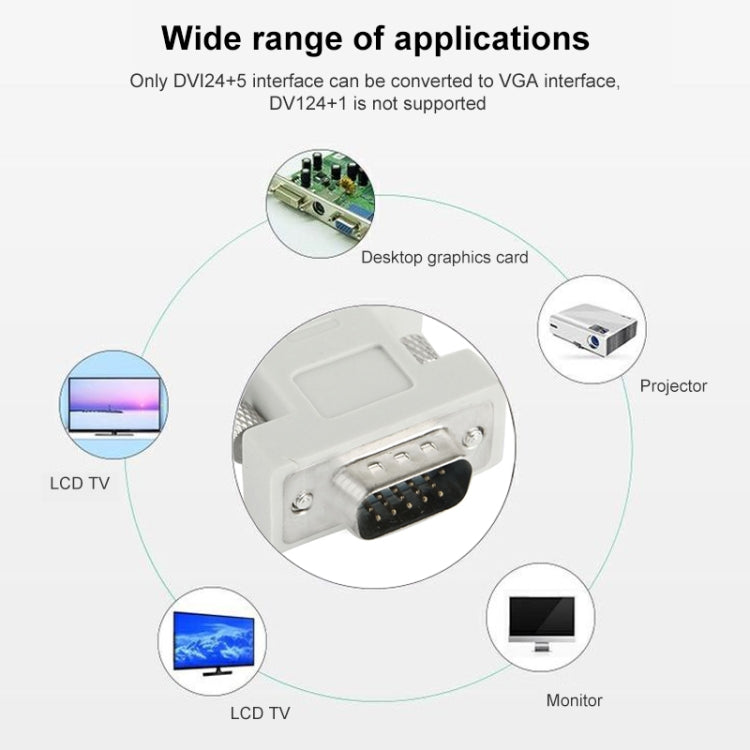 DVI-I 24 + 5 Pin Female to VGA 15 Pin Male Converter Adapter - Adapter by buy2fix | Online Shopping UK | buy2fix