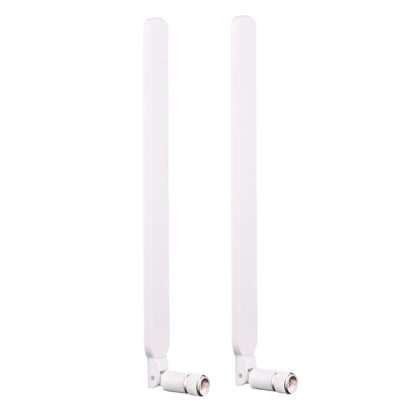 2 PCS B593 5dBi SMA Male 4G LTE Router Antenna(White) - Computer & Networking by buy2fix | Online Shopping UK | buy2fix