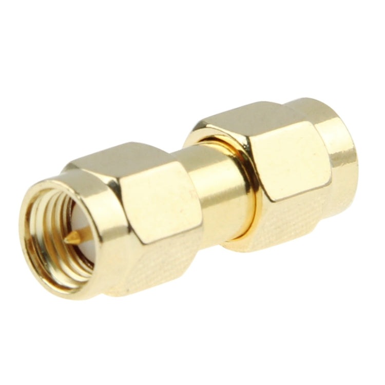 Gold Plated SMA Male to RP-SMA Male Adapter(Gold) - Connectors by buy2fix | Online Shopping UK | buy2fix