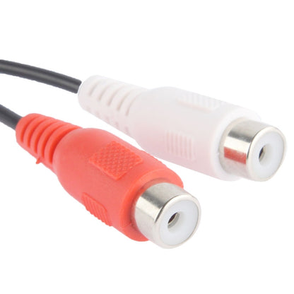 2 RCA AV Female To 1 RCA Male Y Splitter Video Cable Adapter, Length: 26.5cm - RCA Cable by buy2fix | Online Shopping UK | buy2fix