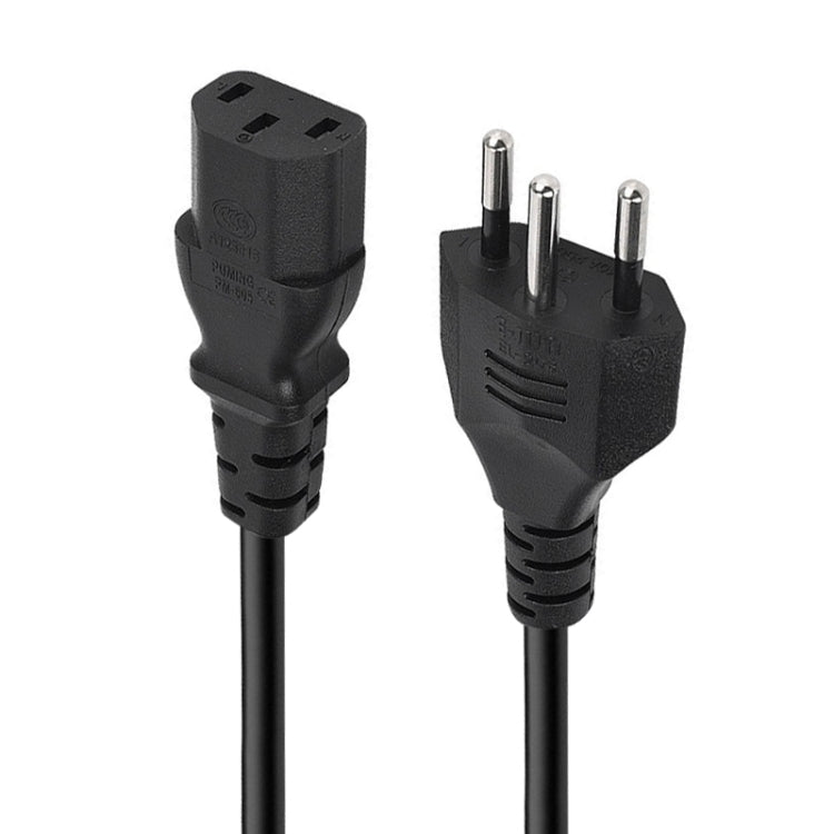 3 Prong Style Brazil AC Power Cord, Length: 1.5m ( OD6.8 ) - Power Cord by buy2fix | Online Shopping UK | buy2fix