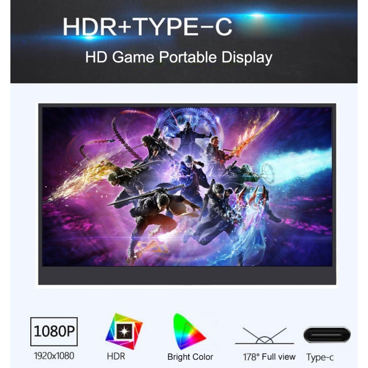 HSD-1330X 13.3 inch 1080P HD Gaming Portable Narrow Side Display - Consumer Electronics by buy2fix | Online Shopping UK | buy2fix
