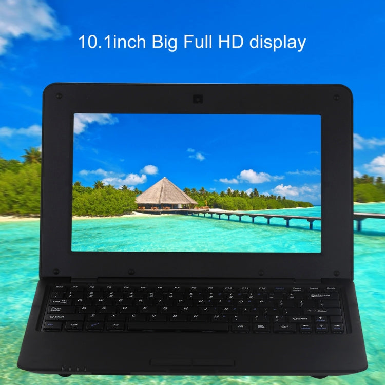 10.1 inch Notebook PC, 1GB+8GB, Android 6.0 A33 Dual-Core ARM Cortex-A9 up to 1.5GHz, WiFi, SD Card, U Disk(Black) - Android OS by buy2fix | Online Shopping UK | buy2fix