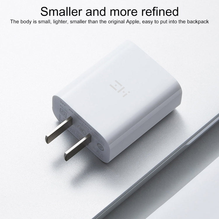 Original Xiaomi Youpin ZMI 20W Type-C / USB-C Quick Charger Power Adapter, US Plug(White) - USB Charger by Xiaomi | Online Shopping UK | buy2fix