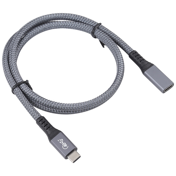 9159 40Gbps USB-C / Type-C Male to USB-C / Type-C Female USB4 Braided Data Cable, Length: 0.8m -  by buy2fix | Online Shopping UK | buy2fix