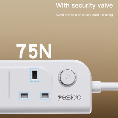 Yesido MC19 2m Home High Power Fast Charging Socket, EU Plug - Extension Socket by Yesido | Online Shopping UK | buy2fix